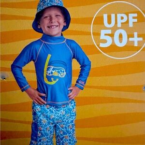 UV SKINZ Boys 3 Piece Sun and Swim Set with UPF 50+ Sun Protection